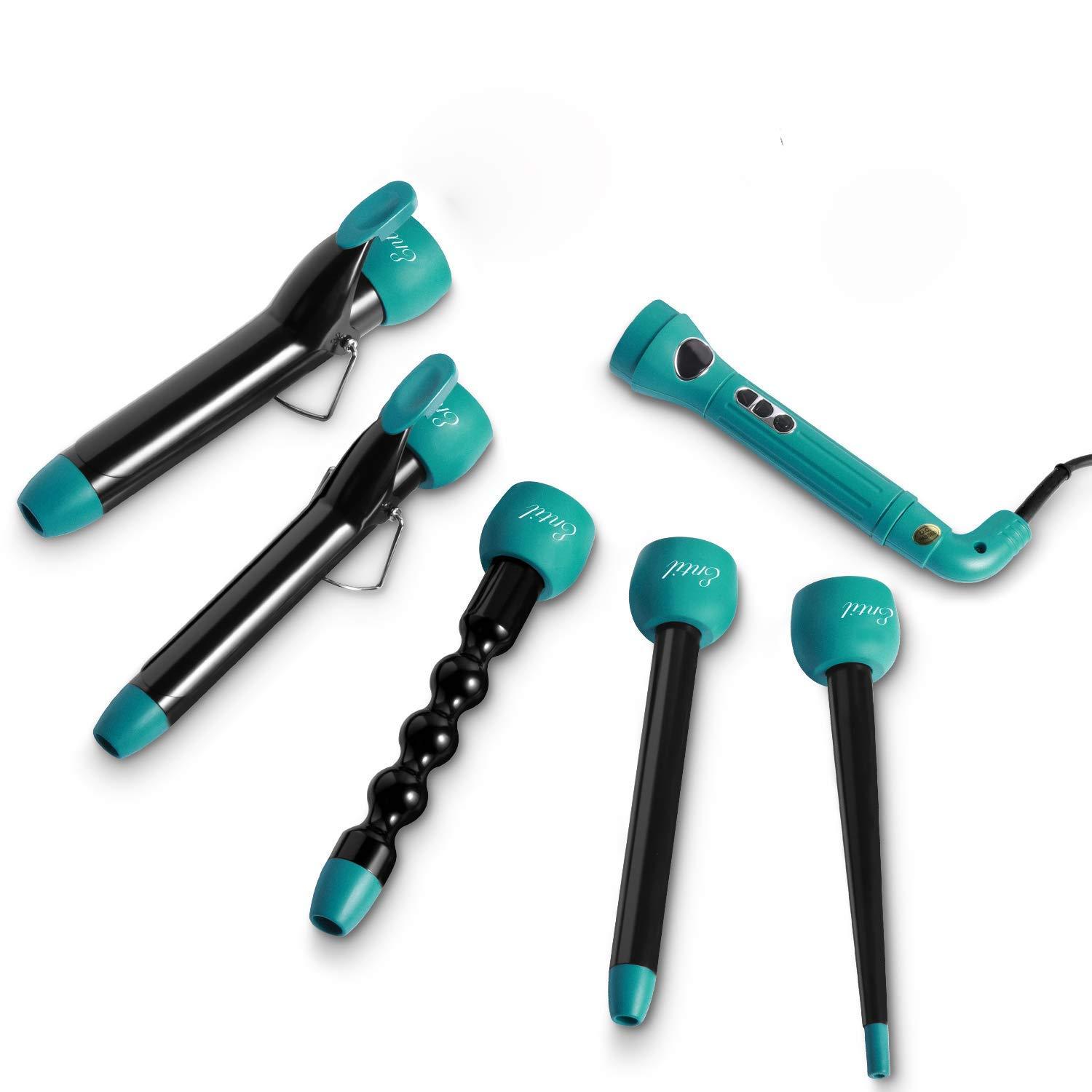 Load image into Gallery viewer, Entil 5 in 1 Curling Iron Wand Set with 5 Interchangeable Ceramic Barrels - NAIPO
