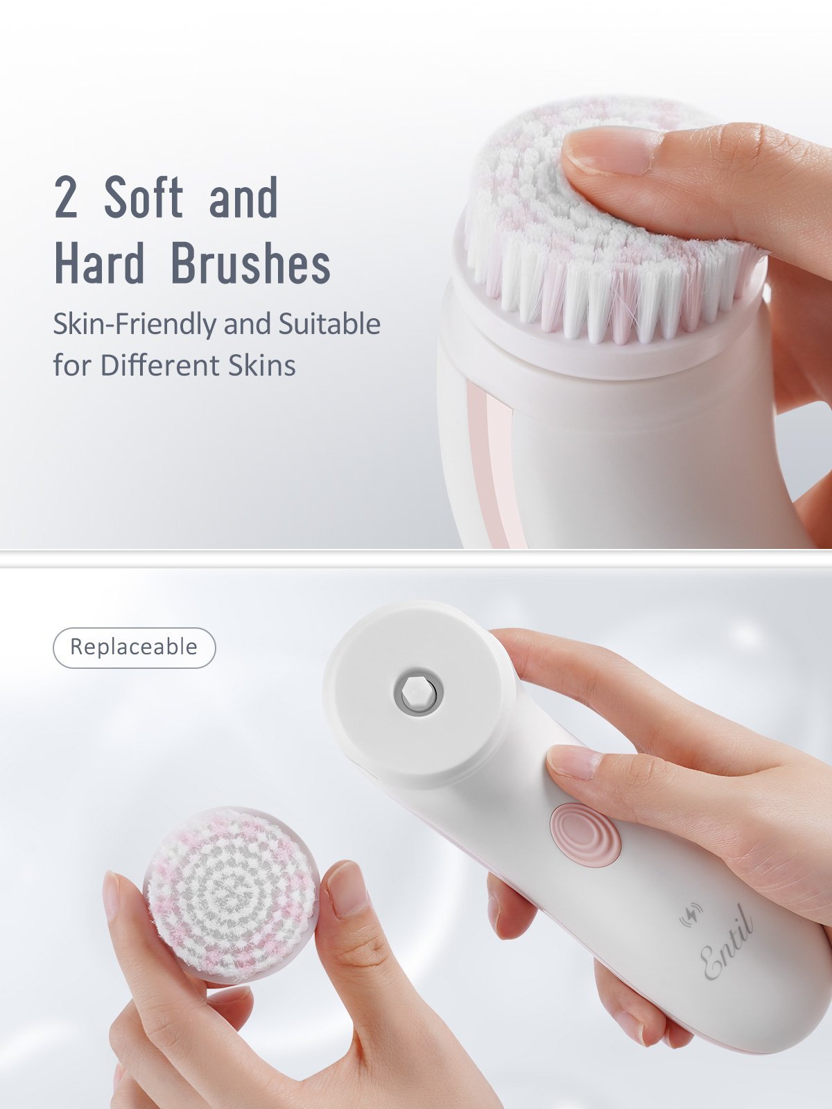 Electric Waterproof Facial Cleansing Brush for Deep Cleansing – MARNUR