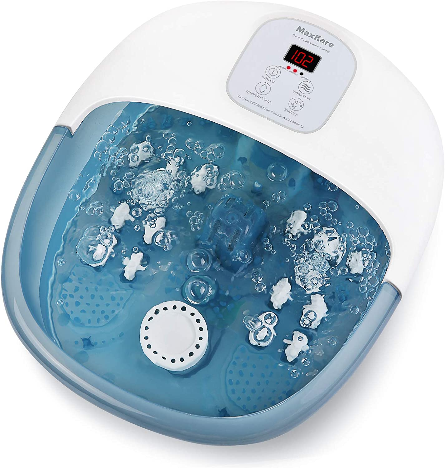 Load image into Gallery viewer, Foot Bath Massager with Heat Bubbles Vibration and 14 Massage Rollers, Foot Spa Basin Pedicure Soaking Feet with Adjustable Temperature and Auto Shut-Off, Comfortable Relax Home Spa Experience - NAIPO
