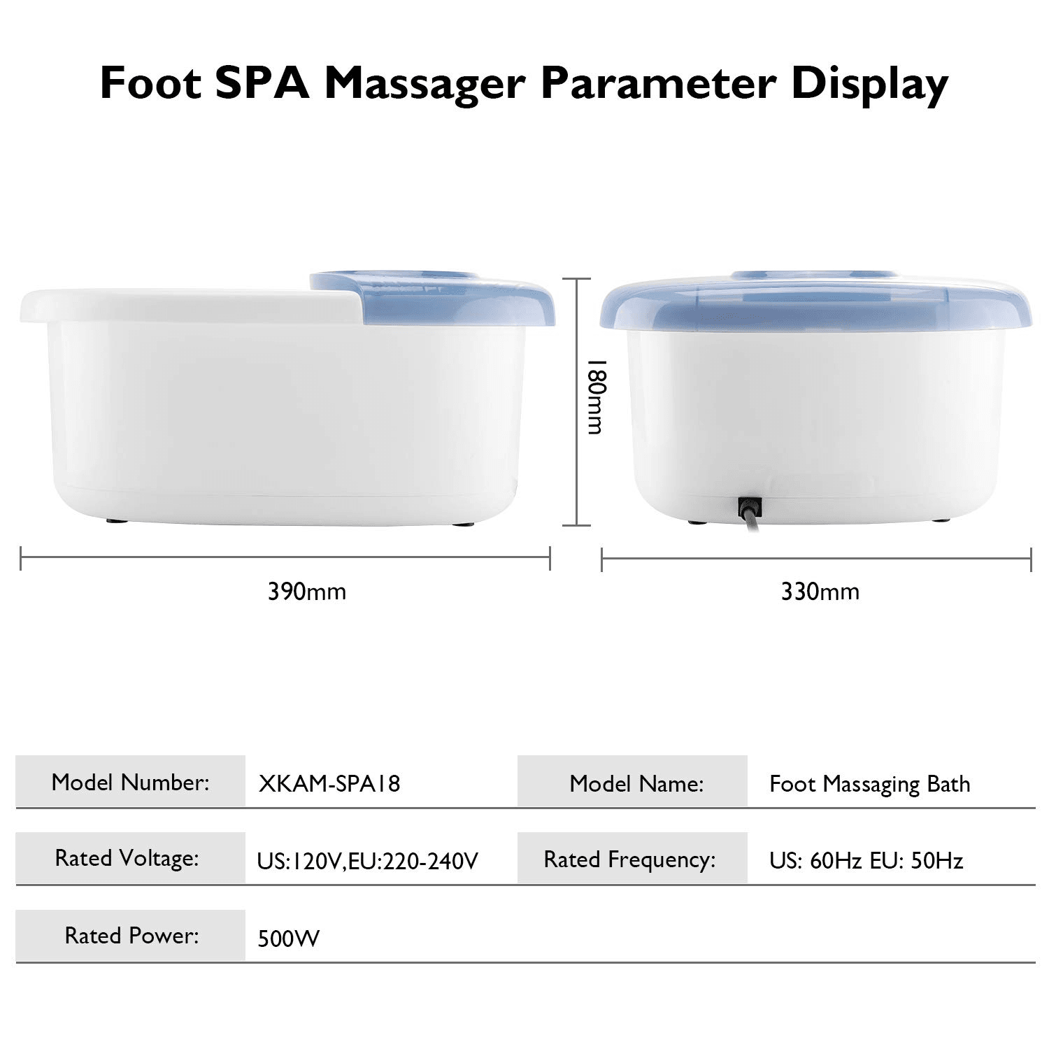 MARNUR Foot Spa Bath Massager with Heat, Bubble, Vibration with Digita MARNUR Foot Spa Bath Massager with Heat, Bubble, Vibration with Digita