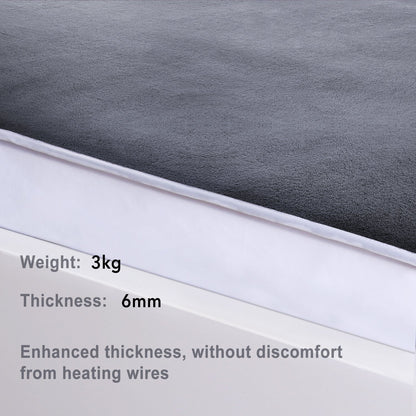Heated Mattress Pad Underblanket Dual Controller for 2 Users Soft Flannel 10 Heating Levels & 9 Timer Settings Fast Heating,Queen - NAIPO