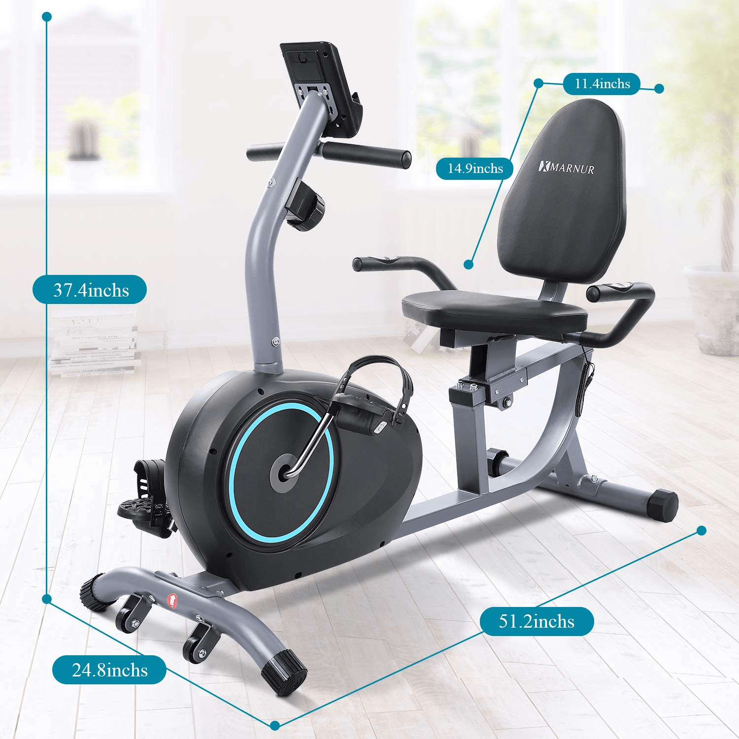 Marnur recumbent exercise bike deals