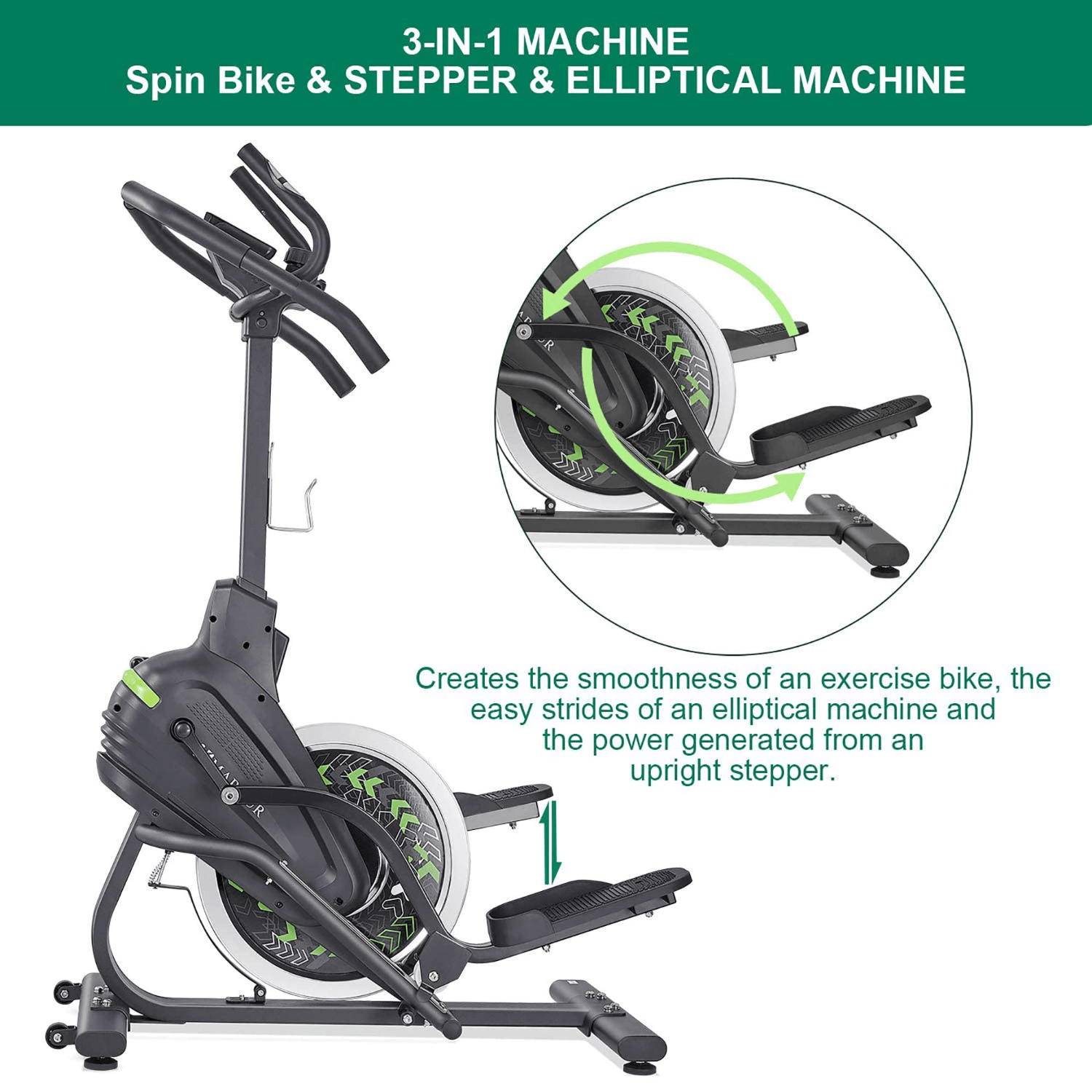 Load image into Gallery viewer, MARNUR Stepper Elliptical Machine Trainer Elliptical Climber with 20LBS Large Flywheel &amp; Crank Technology for Exercise Workout at Home - NAIPO
