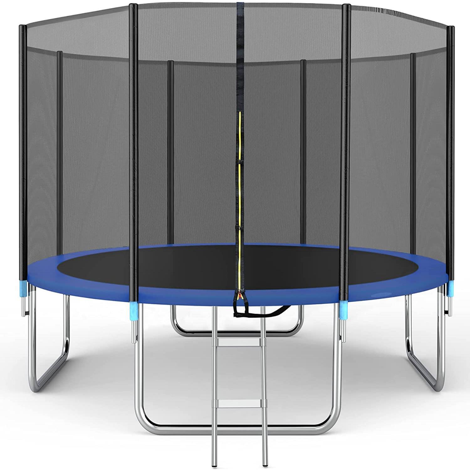 Load image into Gallery viewer, Maxkare 14 FT Trampoline for Kids Adults--Cutting-Edge Polypropylene Jumping Mat with Recreation Trampoline Ladder &amp; Enclosure Safety Net Provide Bounce Outdoor or Backyards - NAIPO
