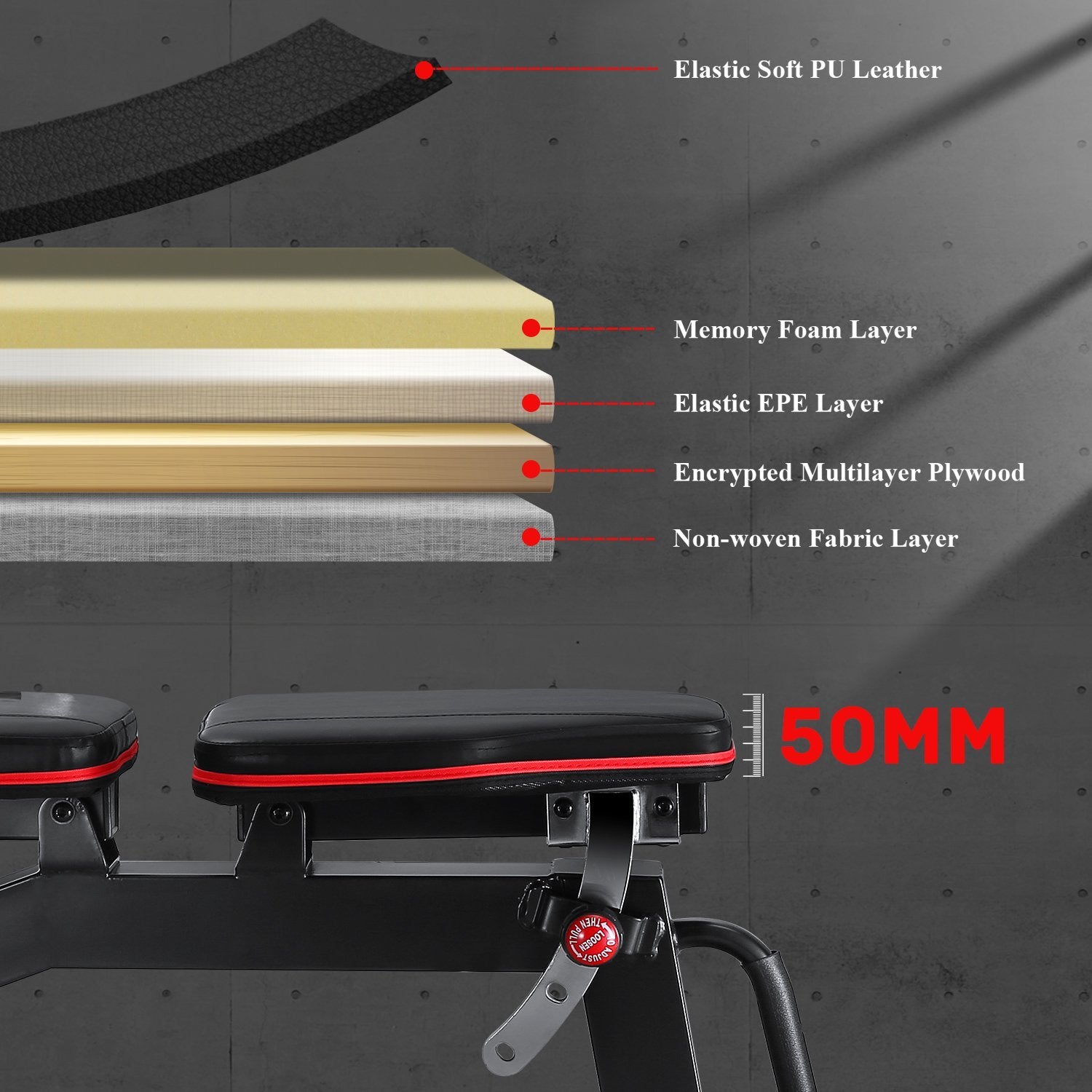 Weight bench online fabric