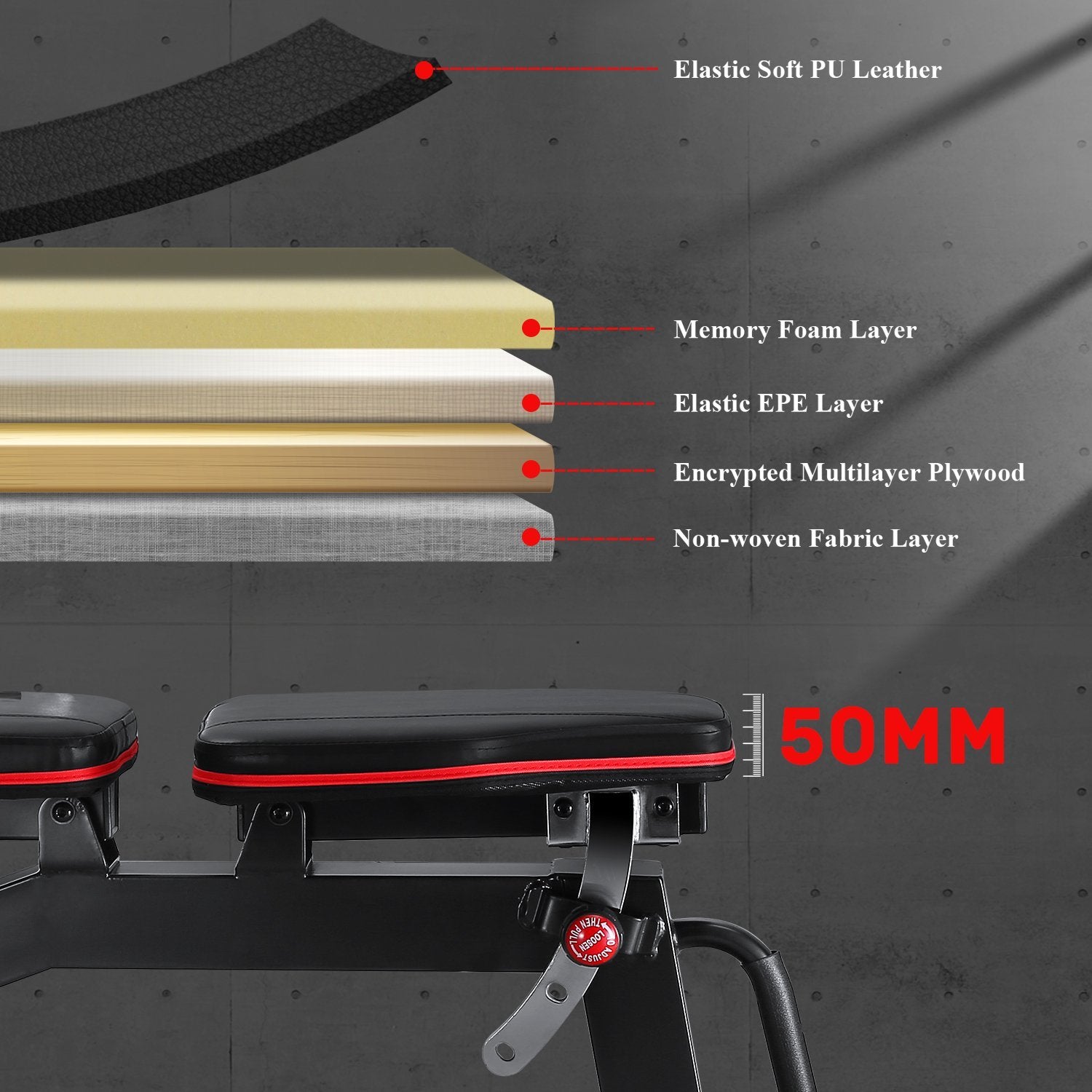 Load image into Gallery viewer, MaxKare Adjustable Weight Bench With 1000lbs Load Capacity 9+3 Levels Adjustable For Strength Training Resistance - NAIPO
