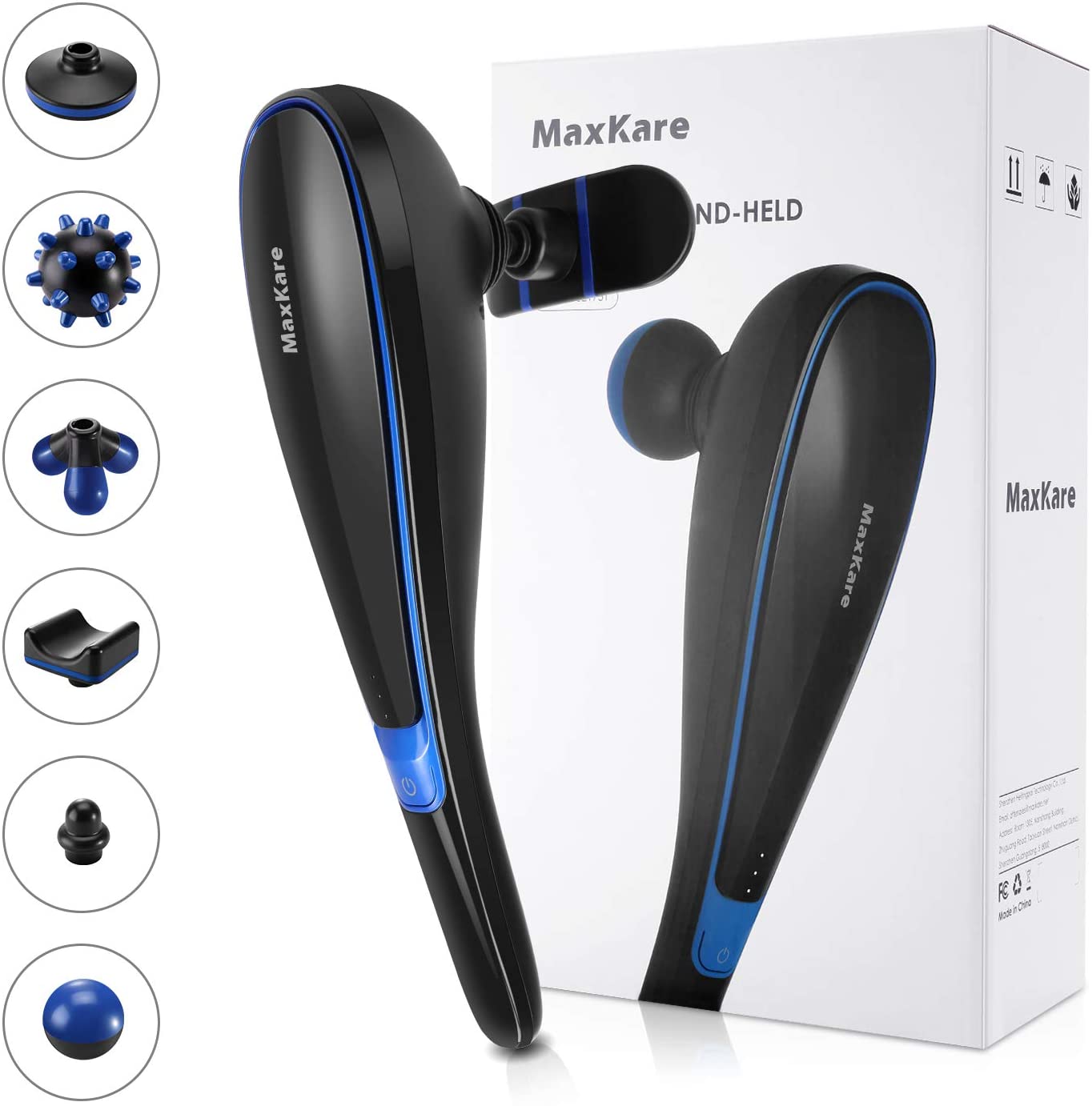 Load image into Gallery viewer, MaxKare Cordless Handheld Massager with 7 Massage Nodes - NAIPO
