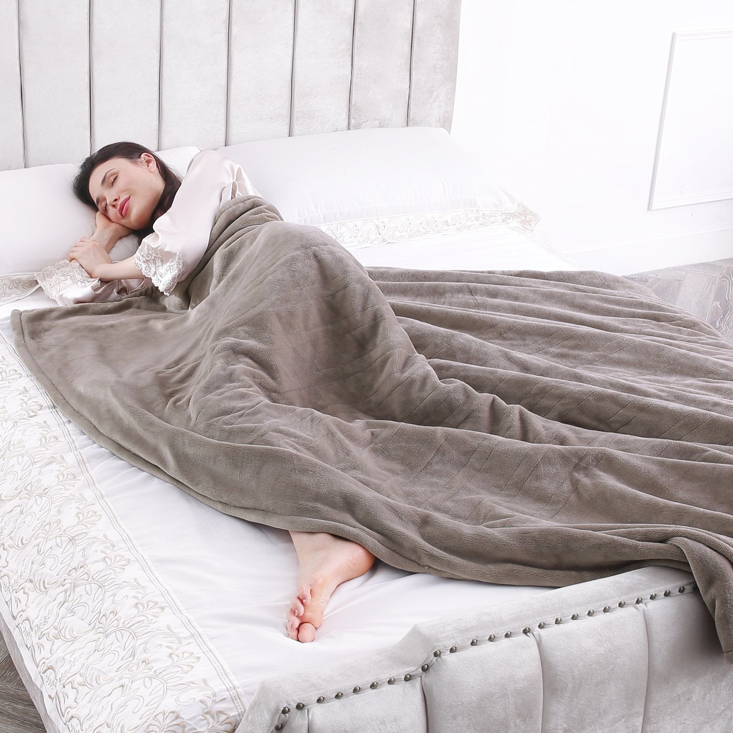 Flannel electric blanket clearance