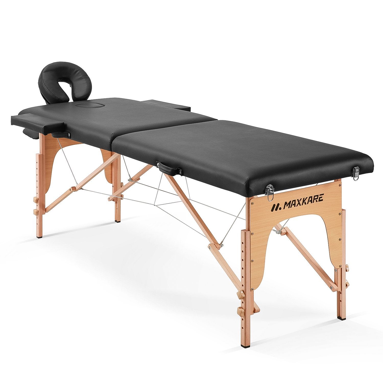 Load image into Gallery viewer, MaxKare Portable Massage Table with 2 Fold Wooden - NAIPO
