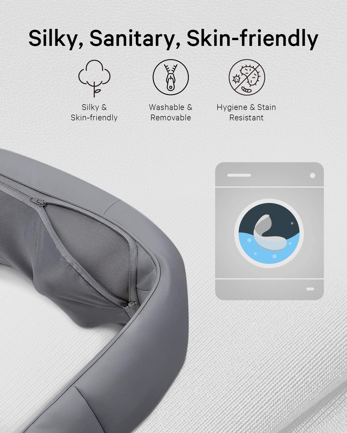 Load image into Gallery viewer, Naipo Neck Back Massager with Adjustable Heat and Straps for Neck and Back, Shoulder, Foot and Legs (Deep Gray) - NAIPO
