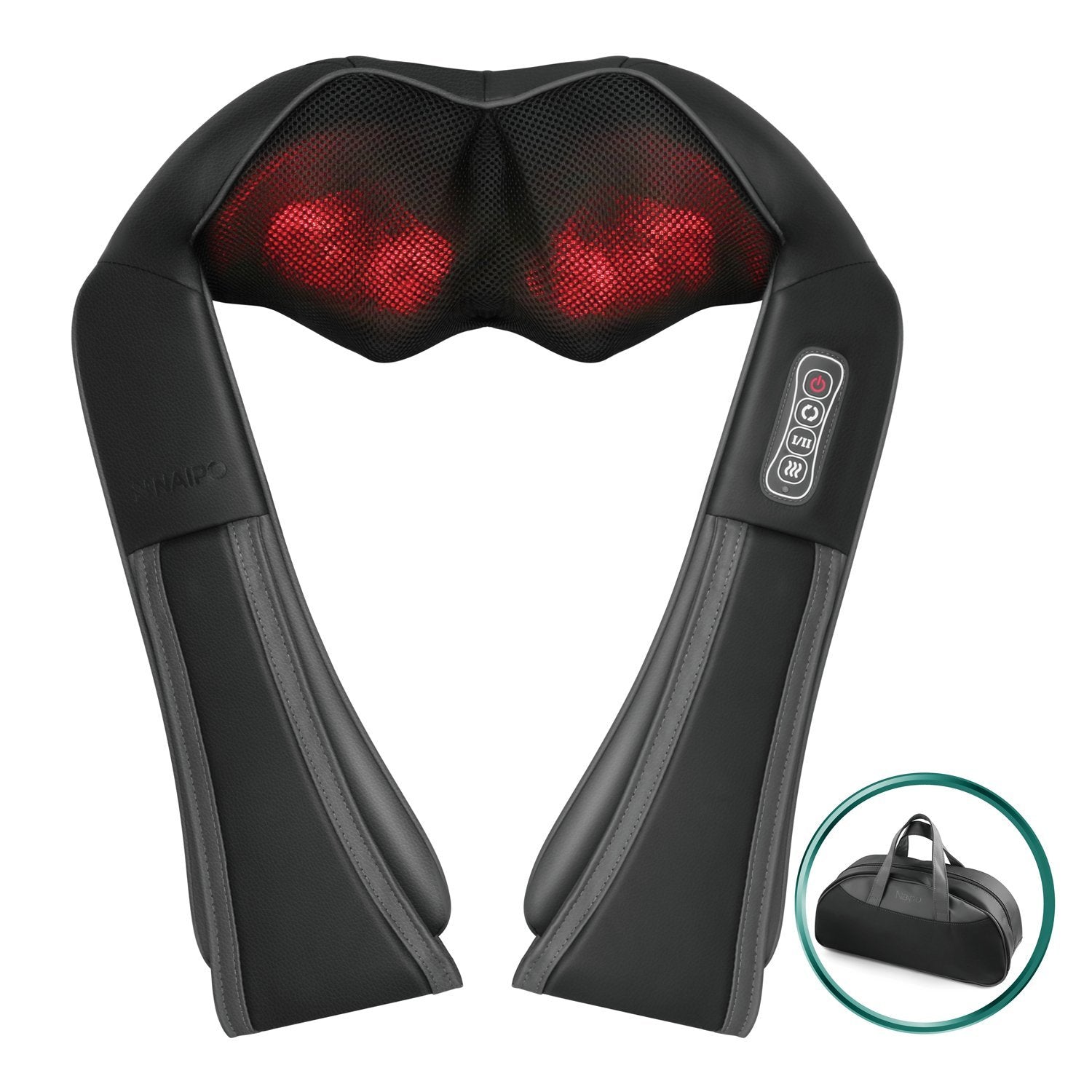 Load image into Gallery viewer, Naipo Rechargeable Cordless Shiatsu Massager for Neck and Shoulder - NAIPO

