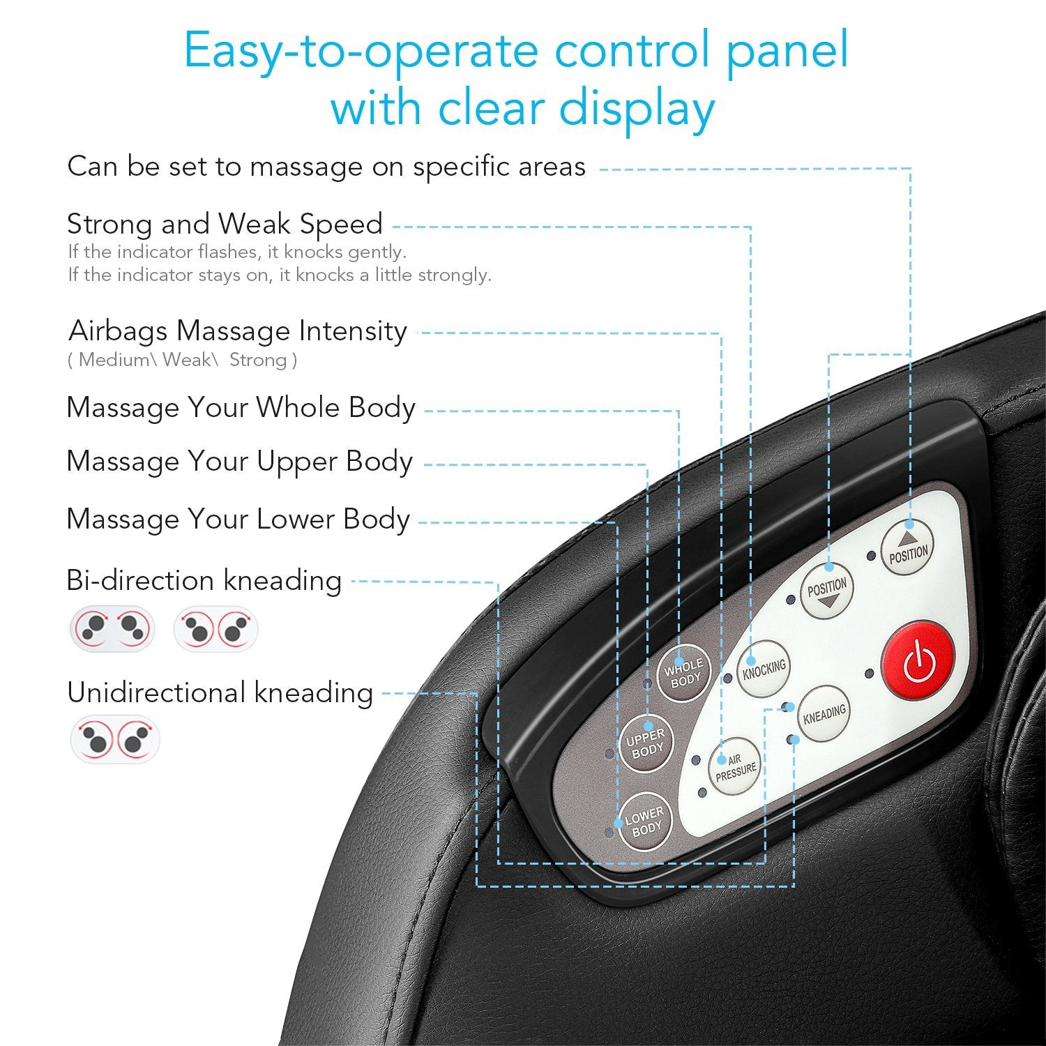 Load image into Gallery viewer, Naipo Shiatsu Massage Chair Full Body Massager - NAIPO
