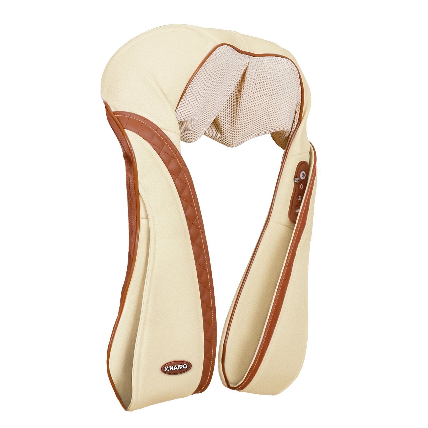 Load image into Gallery viewer, Naipo Shiatsu Shoulder Massager with Heat (Beige) - NAIPO
